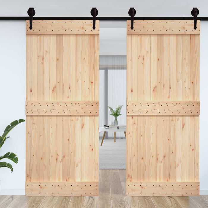 Ușă NARVIK natural 100 x 210 cm Lemn de Pin Solid - WALTI WALTI