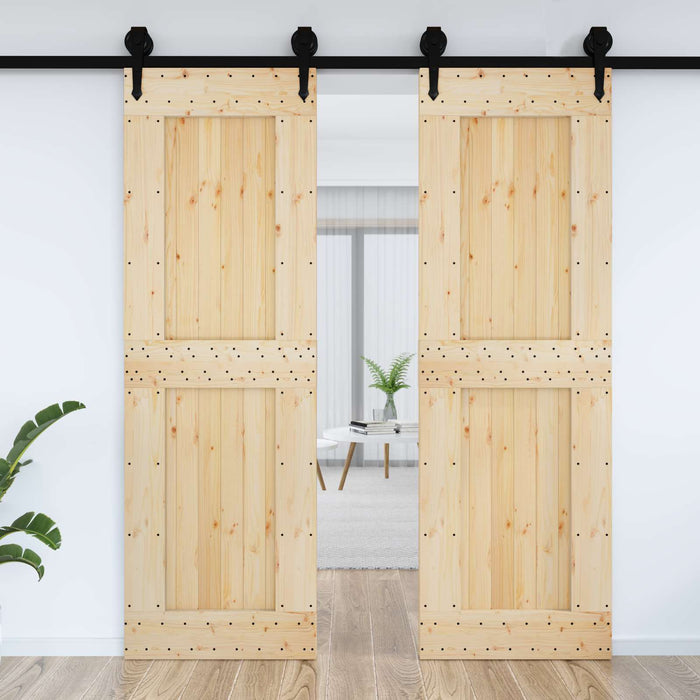 Ușă NARVIK natural 70 x 210 cm Lemn de Pin Solid - WALTI WALTI