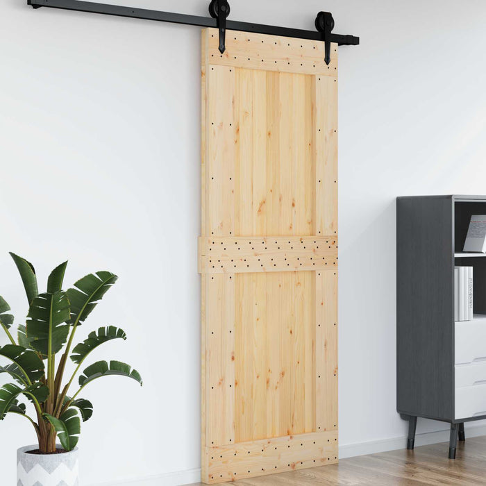 Ușă NARVIK natural 85 x 210 cm Lemn de Pin Solid - WALTI WALTI