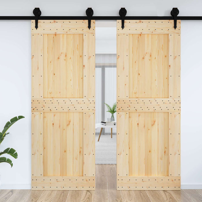 Ușă NARVIK natural 85 x 210 cm Lemn de Pin Solid - WALTI WALTI