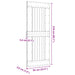 Ușă NARVIK natural 85 x 210 cm Lemn de Pin Solid - WALTI WALTI