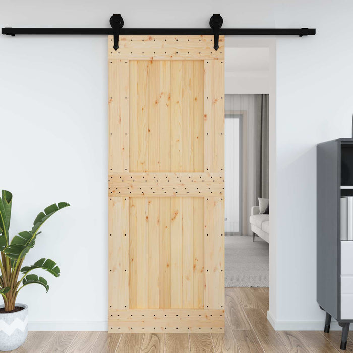 Ușă NARVIK natural 90 x 210 cm Lemn de Pin Solid - WALTI WALTI