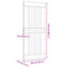 Ușă NARVIK natural 90 x 210 cm Lemn de Pin Solid - WALTI WALTI
