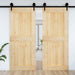 Ușă NARVIK natural 95 x 210 cm Lemn de Pin Solid - WALTI WALTI
