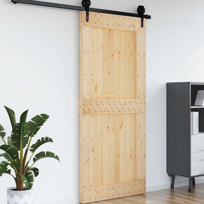 Ușă NARVIK natural 100 x 210 cm Lemn de Pin Solid - WALTI WALTI