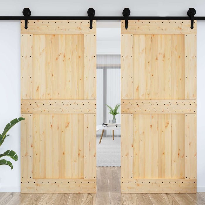 Ușă NARVIK natural 100 x 210 cm Lemn de Pin Solid - WALTI WALTI