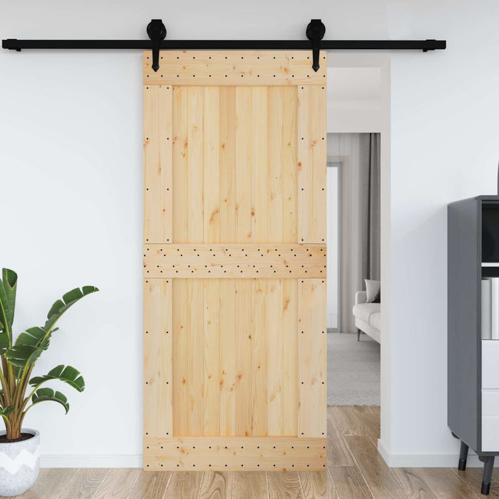 Ușă NARVIK natural 100 x 210 cm Lemn de Pin Solid - WALTI WALTI