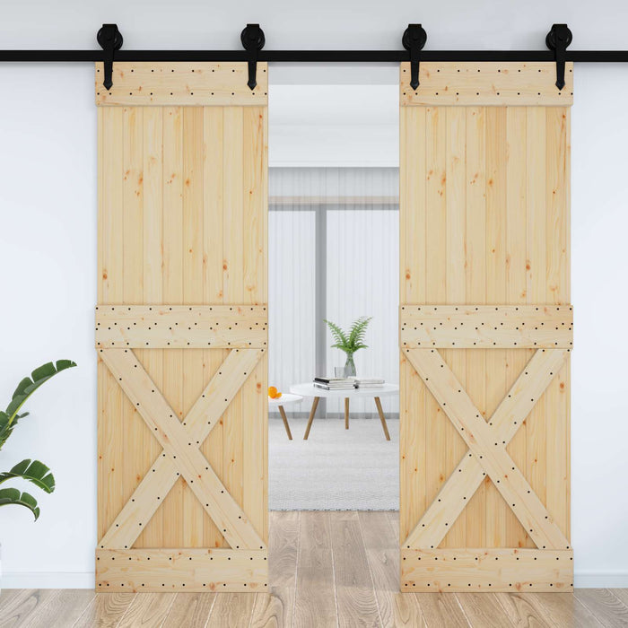 Ușă NARVIK natural 70 x 210 cm Lemn de Pin Solid - WALTI WALTI