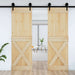 Ușă NARVIK natural 70 x 210 cm Lemn de Pin Solid - WALTI WALTI
