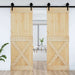 Ușă NARVIK natural 80 x 210 cm Lemn de Pin Solid - WALTI WALTI