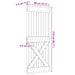 Ușă NARVIK natural 80 x 210 cm Lemn de Pin Solid - WALTI WALTI