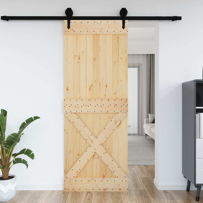 Ușă NARVIK natural 85 x 210 cm Lemn de Pin Solid - WALTI WALTI