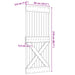 Ușă NARVIK natural 85 x 210 cm Lemn de Pin Solid - WALTI WALTI