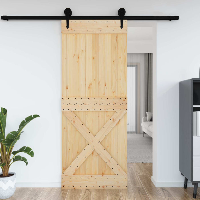 Ușă NARVIK natural 90 x 210 cm Lemn de Pin Solid - WALTI WALTI
