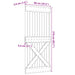 Ușă NARVIK natural 90 x 210 cm Lemn de Pin Solid - WALTI WALTI