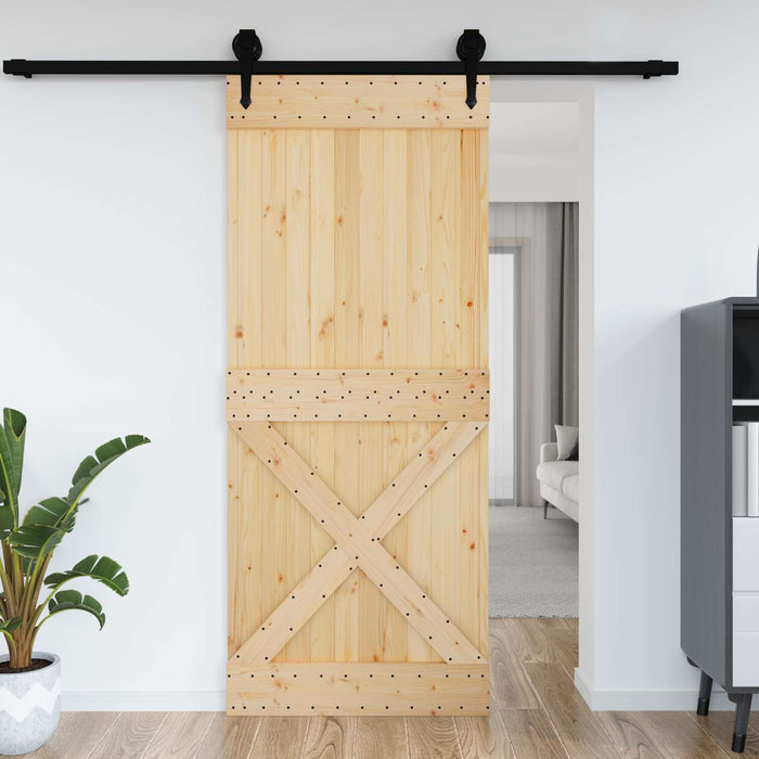Ușă NARVIK natural 95 x 210 cm Lemn de Pin Solid - WALTI WALTI