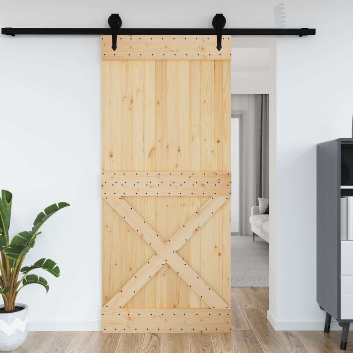 Ușă NARVIK natural 100 x 210 cm Lemn de Pin Solid - WALTI WALTI
