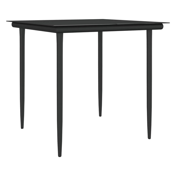 Set mobilier de grădină cu perne, 3 piese, poliratan și oțel - WALTI WALTI