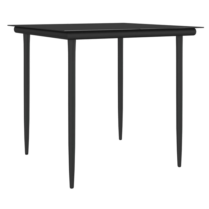 Set mobilier de grădină cu perne, 3 piese, poliratan și oțel - WALTI WALTI