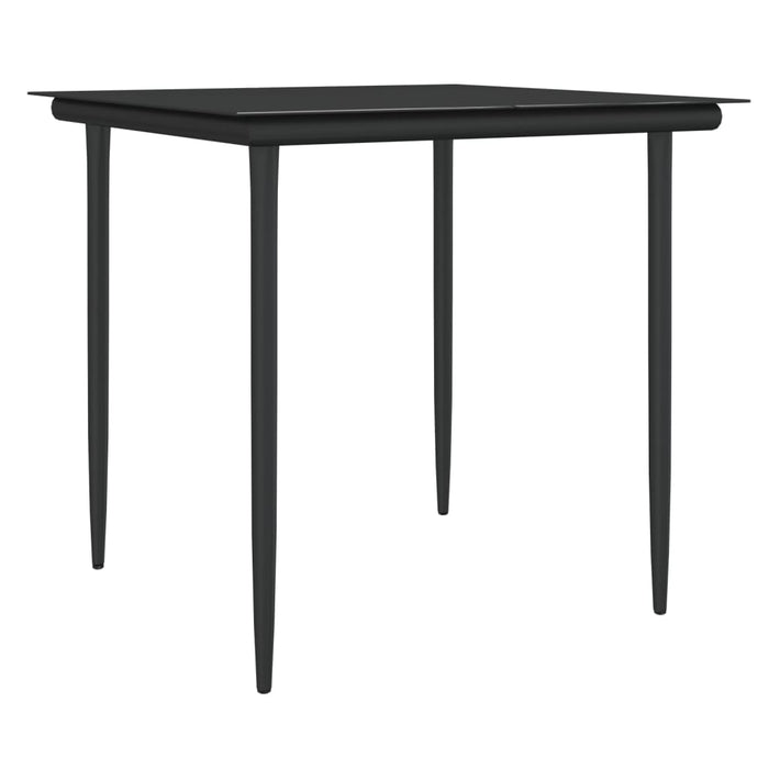 Set mobilier de grădină cu perne, 5 piese, poliratan și oțel - WALTI WALTI