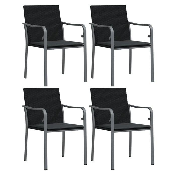 Set mobilier de grădină cu perne, 5 piese, poliratan și oțel - WALTI WALTI