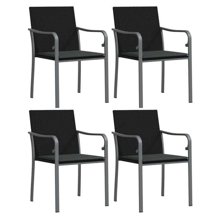 Set mobilier de grădină cu perne, 5 piese, poliratan și oțel - WALTI WALTI