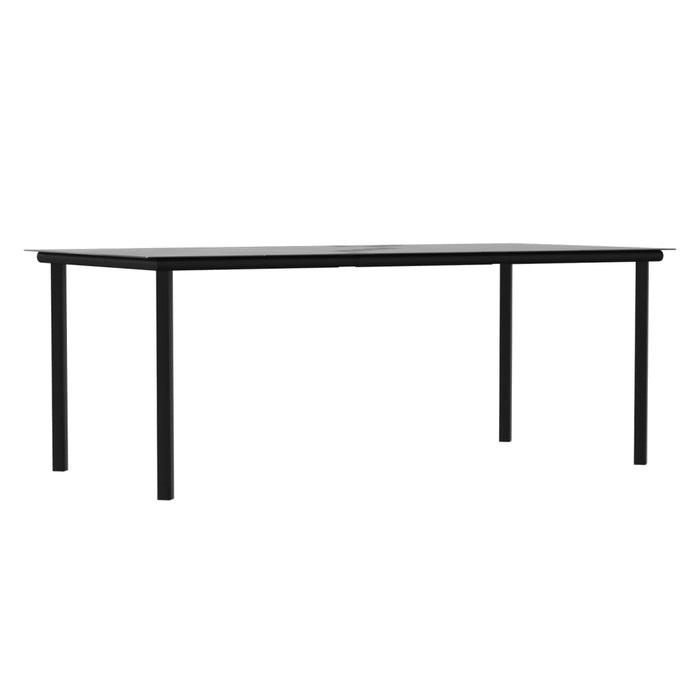 Set mobilier de grădină cu perne, 9 piese, poliratan și oțel WALTI