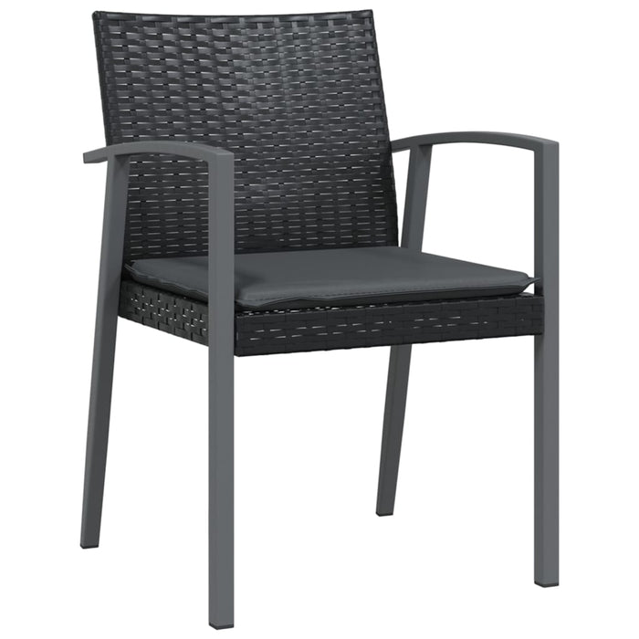 Set mobilier de grădină cu perne, 7 piese, poliratan și oțel WALTI