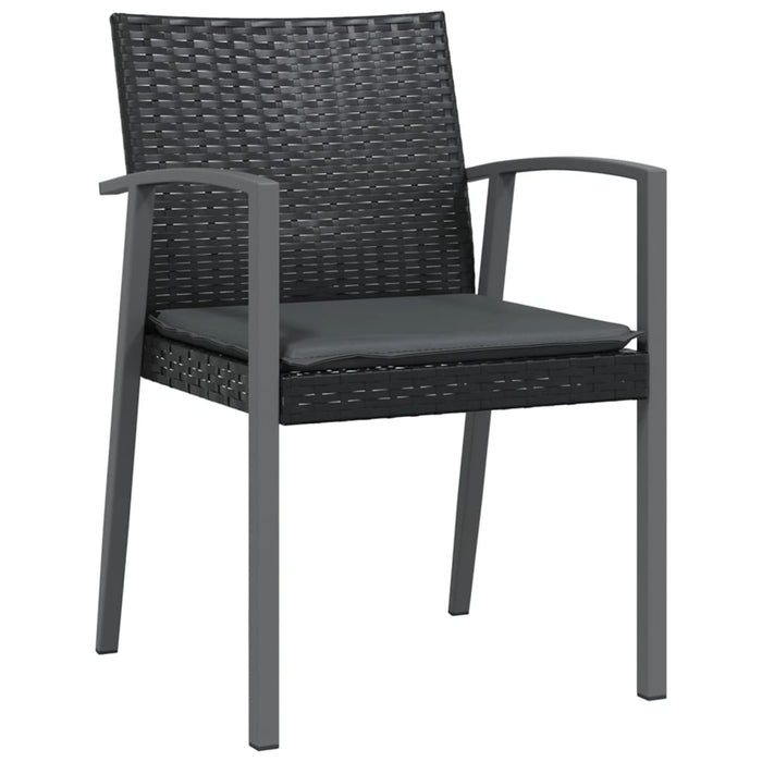 Set mobilier de grădină cu perne, 3 piese, poliratan și oțel - WALTI WALTI