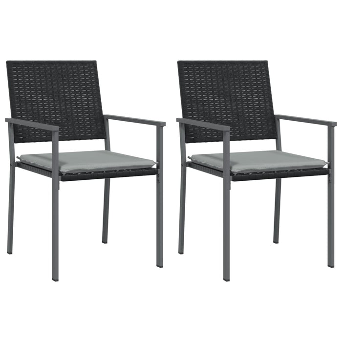 Set mobilier de grădină cu perne, 3 piese, poliratan și oțel - WALTI WALTI