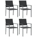Set mobilier de grădină, 5 piese, poliratan și oțel - WALTI WALTI