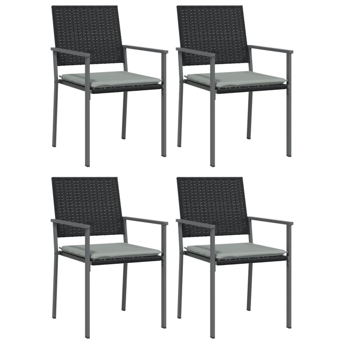 Set mobilier de grădină cu perne, 5 piese, poliratan și oțel - WALTI WALTI