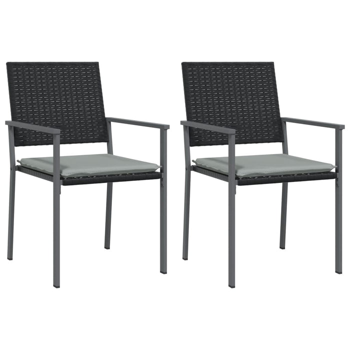 Set mobilier de grădină cu perne, 3 piese, poliratan și oțel - WALTI WALTI