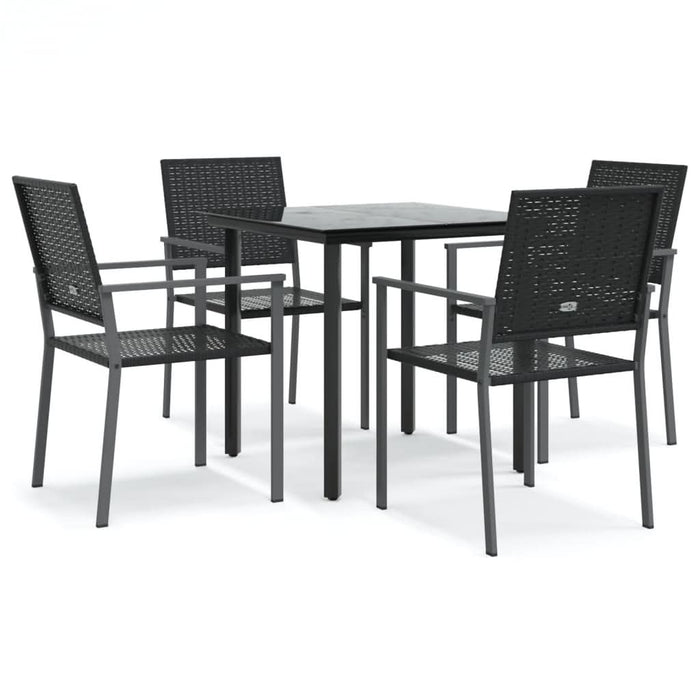 Set mobilier de grădină, 5 piese, poliratan și oțel - WALTI WALTI