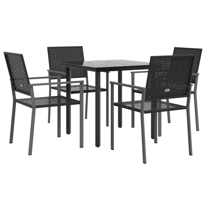 Set mobilier de grădină, 5 piese, poliratan și oțel - WALTI WALTI