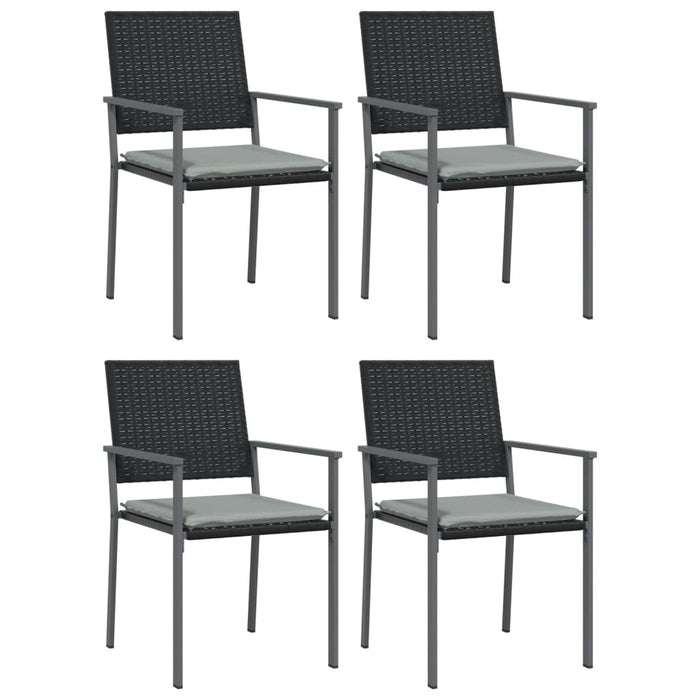 Set mobilier de grădină cu perne, 5 piese, poliratan și oțel - WALTI WALTI