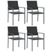 Set mobilier de grădină, 5 piese, poliratan și oțel - WALTI WALTI
