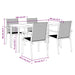 Set mobilier de grădină, 5 piese, negru, textilenă și oțel - WALTI WALTI