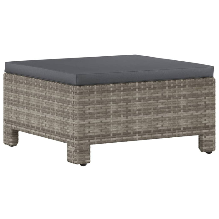 Set mobilier de grădină cu perne, 6 piese, gri, poliratan WALTI