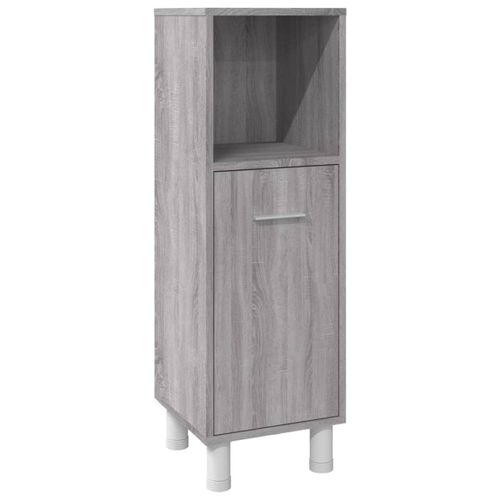 Set dulapuri de baie, 3 piese, gri sonoma, lemn prelucrat - WALTI WALTI