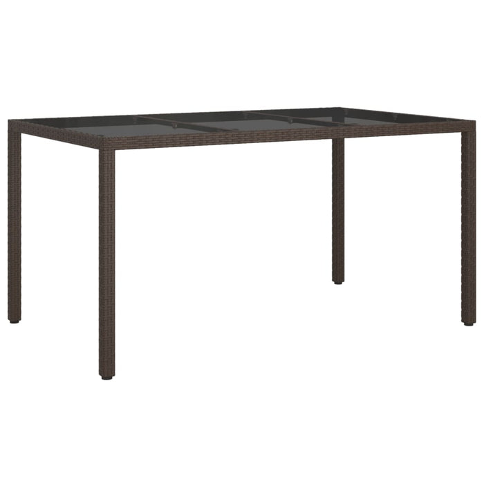 Set mobilier de grădină, 5 piese, cu perne, maro, poliratan - WALTI WALTI