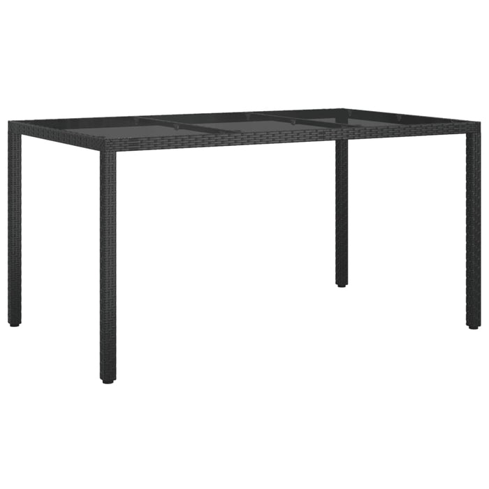 Set mobilier de grădină cu perne, 5 piese, negru, poliratan - WALTI WALTI