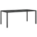 Set mobilier de grădină cu perne, 7 piese, negru, poliratan - WALTI WALTI