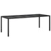 Set mobilier de grădină cu perne, 9 piese, negru, poliratan - WALTI WALTI