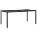 Set mobilier de grădină cu perne, 9 piese, negru, poliratan - WALTI WALTI