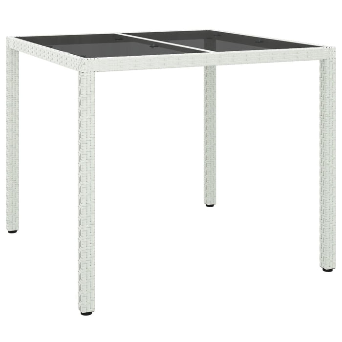 Set mobilier de grădină cu perne, 5 piese, alb, poliratan - WALTI WALTI