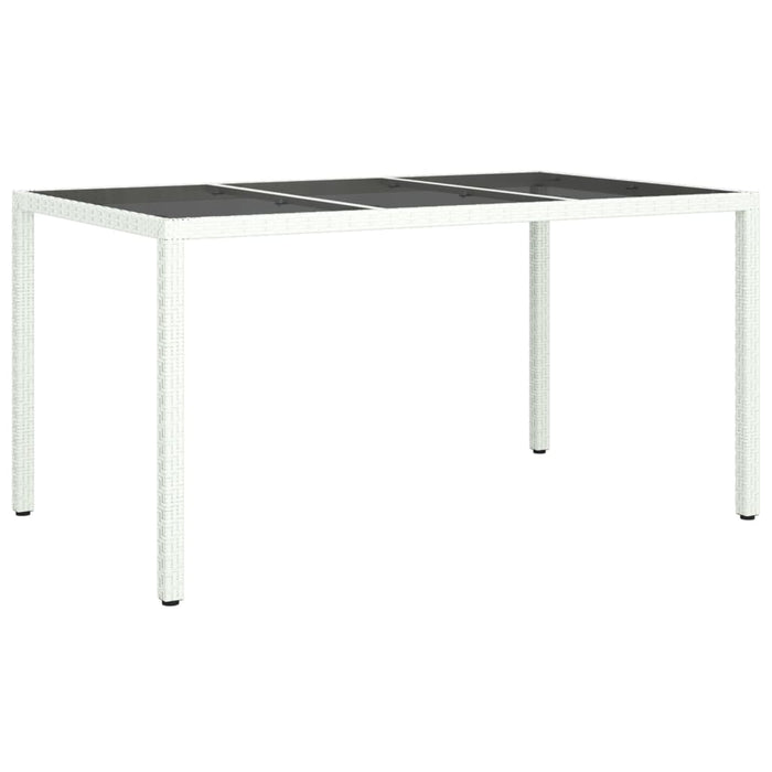 Set mobilier de grădină cu perne, 5 piese, alb, poliratan - WALTI WALTI