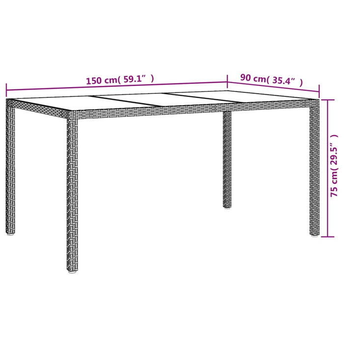 Set mobilier de grădină cu perne, 5 piese, alb, poliratan - WALTI WALTI