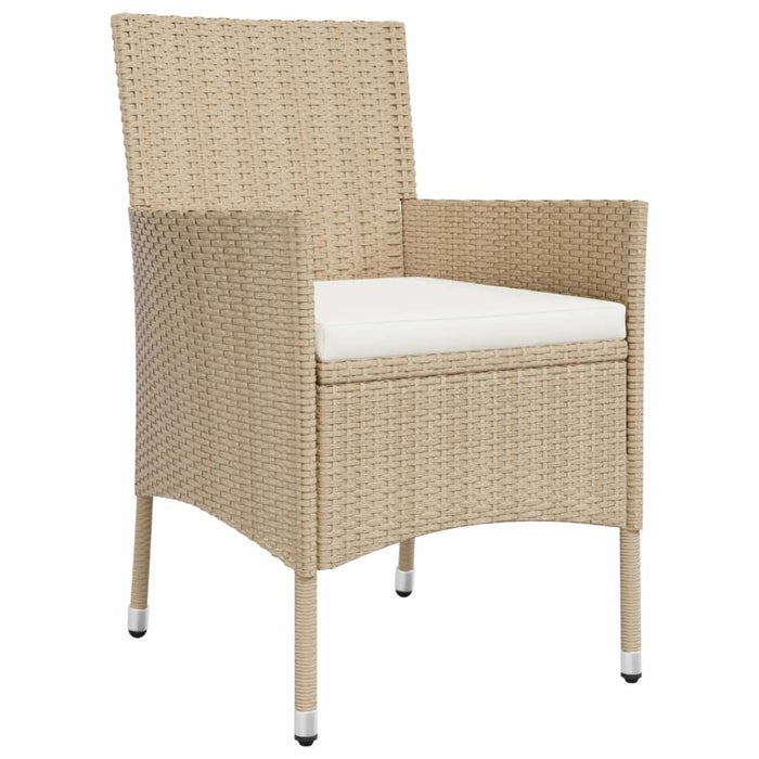 Set mobilier de grădină cu perne, 5 piese, bej, poliratan - WALTI WALTI