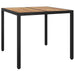 Set mobilier de grădină cu perne, 3 piese, negru, poliratan - WALTI WALTI